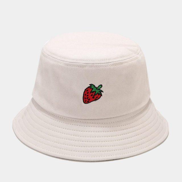 Kawaii Pastel Fruit Bucket Hat-Kawaii Dream