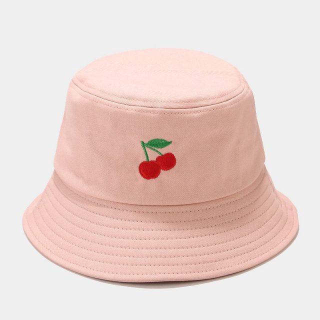 Kawaii Pastel Fruit Bucket Hat-Kawaii Dream