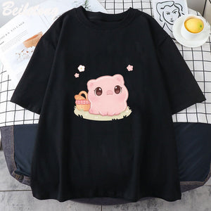Kawaii Piggy Unisex Tee-Kawaii Dream