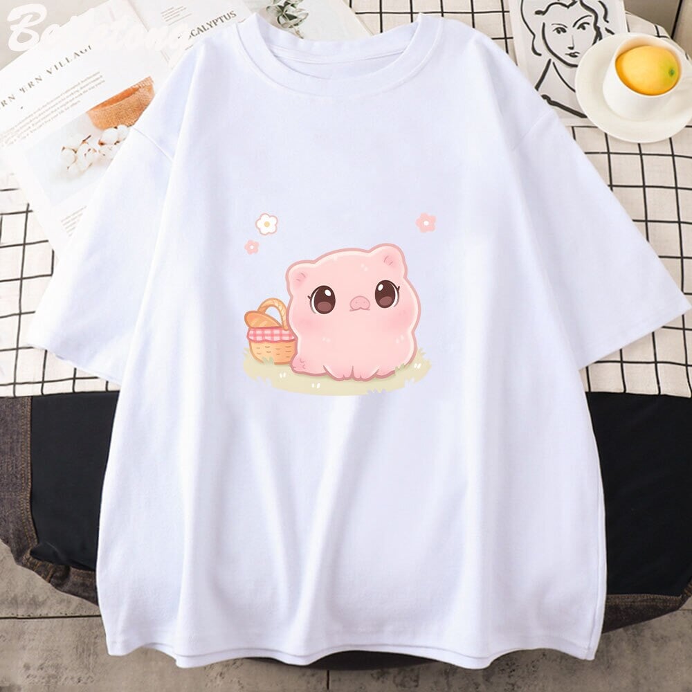Kawaii Piggy Unisex Tee-Kawaii Dream