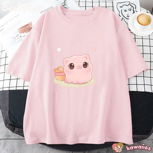 Kawaii Piggy Unisex Tee-Kawaii Dream