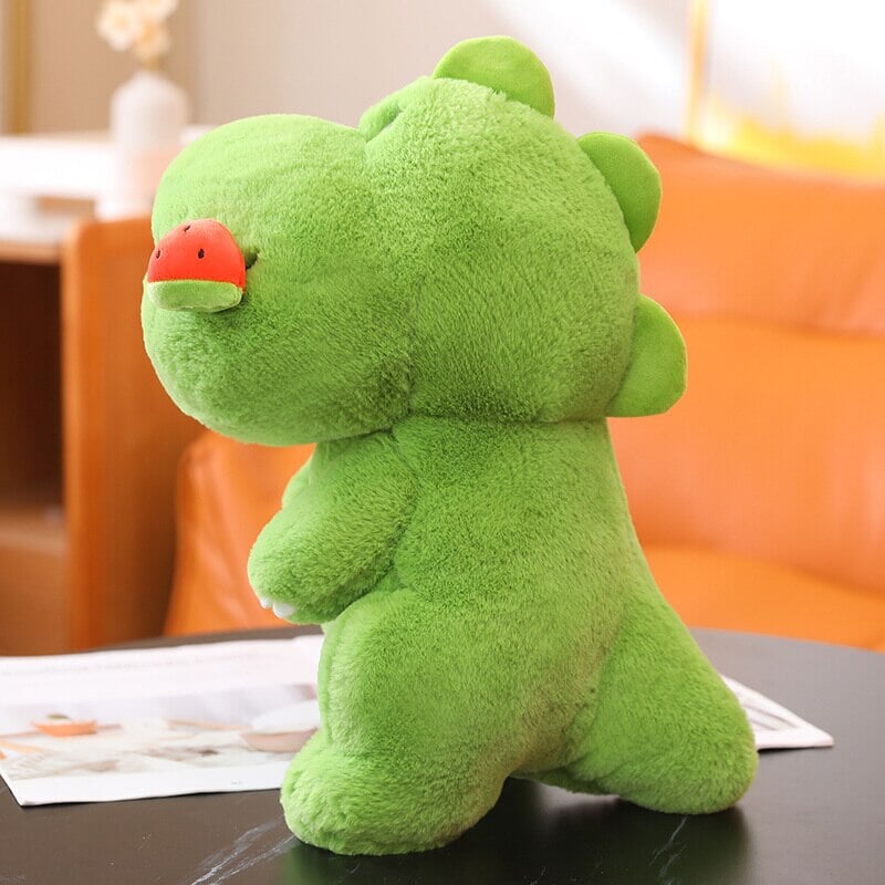 Kawaii Pink Green Fluffy Dinosaur Plushies-Kawaii Dream