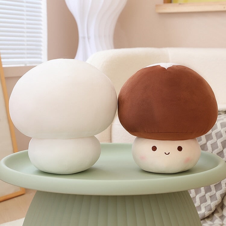Kawaii Red Brown White Mushroom Plushie Family-Kawaii Dream