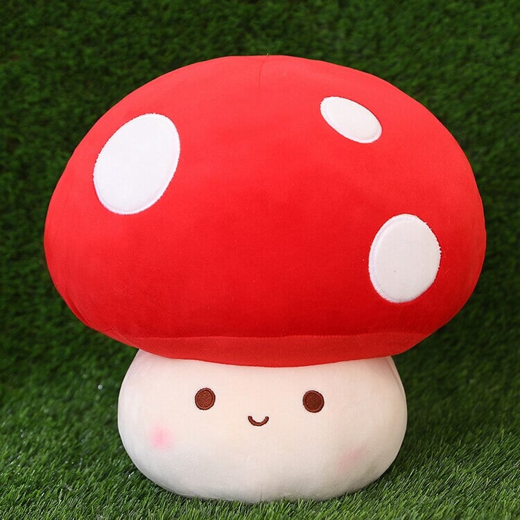 Kawaii Red Brown White Mushroom Plushie Family-Kawaii Dream