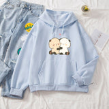 Kawaii Red Panda Couple Part-Cotton Hoodie-Kawaii Dream