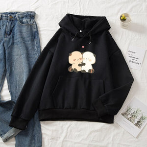 Kawaii Red Panda Couple Part-Cotton Hoodie-Kawaii Dream