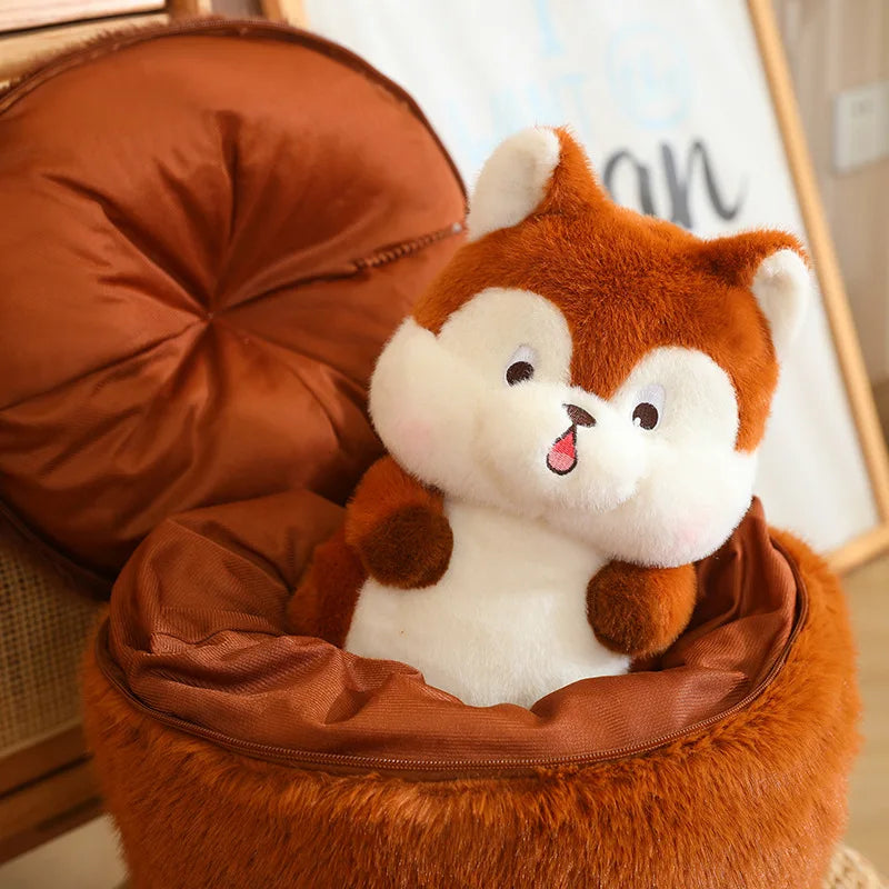 Kawaii Red Squirrel Acorn Plushie-Kawaii Dream
