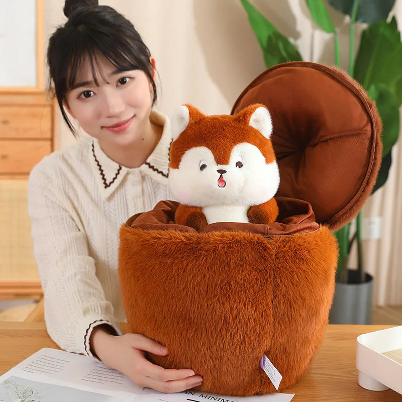 Kawaii Red Squirrel Acorn Plushie-Kawaii Dream