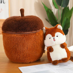 Kawaii Red Squirrel Acorn Plushie-Kawaii Dream