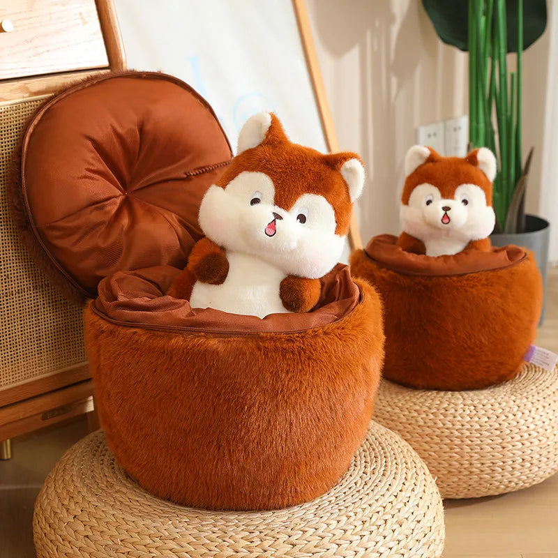 Kawaii Red Squirrel Acorn Plushie-Kawaii Dream