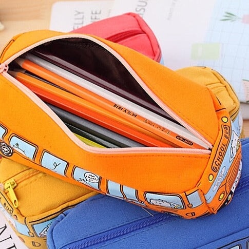 Kawaii School Bus Pencil Case-Kawaii Dream