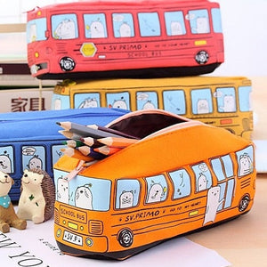 Kawaii School Bus Pencil Case-Kawaii Dream