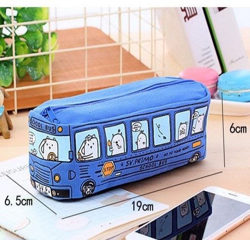Kawaii School Bus Pencil Case-Kawaii Dream