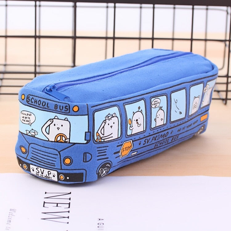 Kawaii School Bus Pencil Case-Kawaii Dream