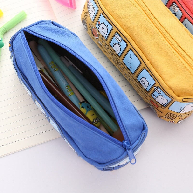 Kawaii School Bus Pencil Case-Kawaii Dream