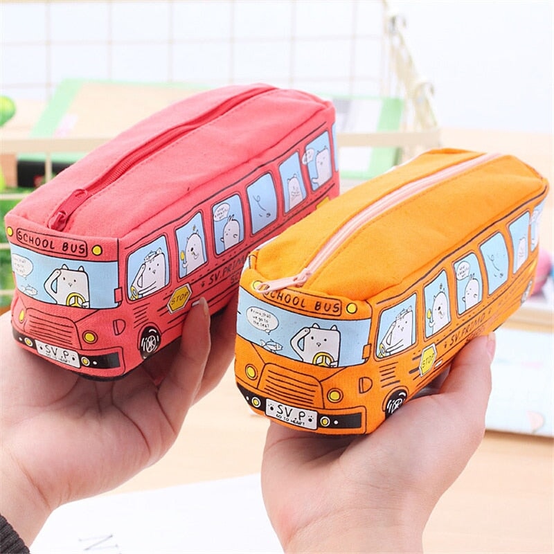 Kawaii School Bus Pencil Case-Kawaii Dream