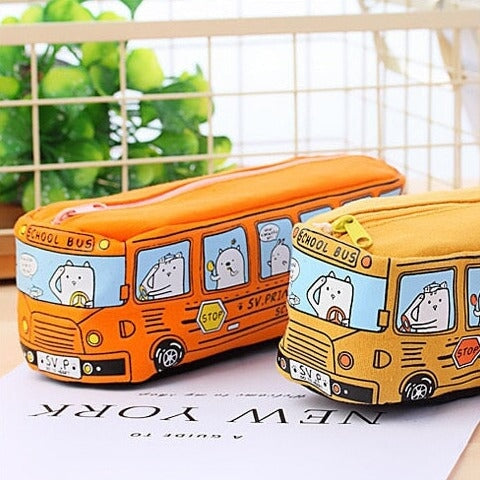 Kawaii School Bus Pencil Case-Kawaii Dream