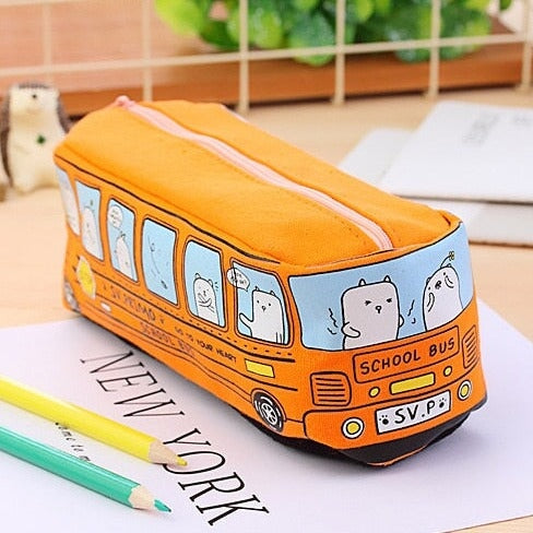 Kawaii School Bus Pencil Case-Kawaii Dream