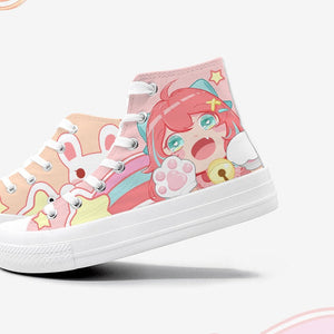 Kawaii School Girl Besties Shooting Star Women's Sneakers Trainers-Kawaii Dream