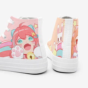 Kawaii School Girl Besties Shooting Star Women's Sneakers Trainers-Kawaii Dream