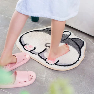Kawaii Shiba Inu Butt Bum Non-Slip Fluffy Mats-Kawaii Dream