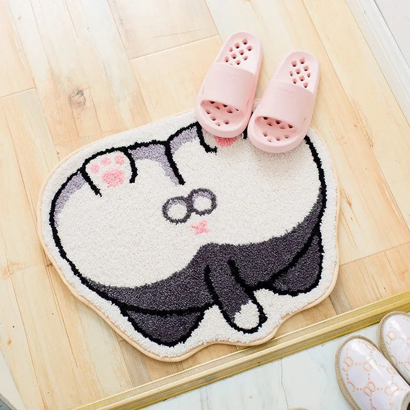 Kawaii Shiba Inu Butt Bum Non-Slip Fluffy Mats-Kawaii Dream