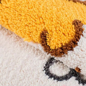 Kawaii Shiba Inu Butt Bum Non-Slip Fluffy Mats-Kawaii Dream