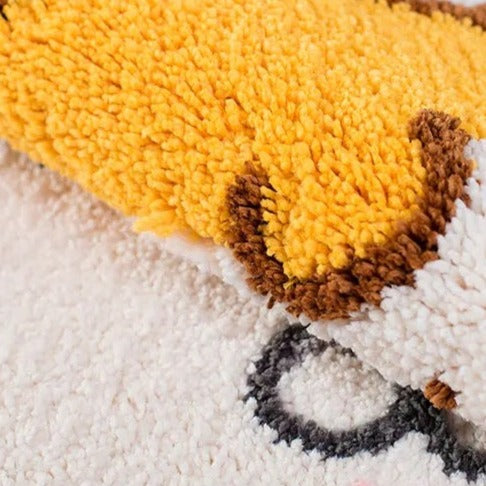 Kawaii Shiba Inu Butt Bum Non-Slip Fluffy Mats-Kawaii Dream