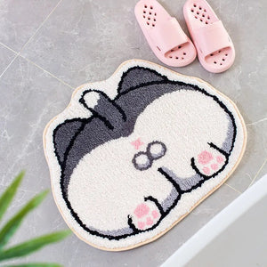 Kawaii Shiba Inu Butt Bum Non-Slip Fluffy Mats-Kawaii Dream