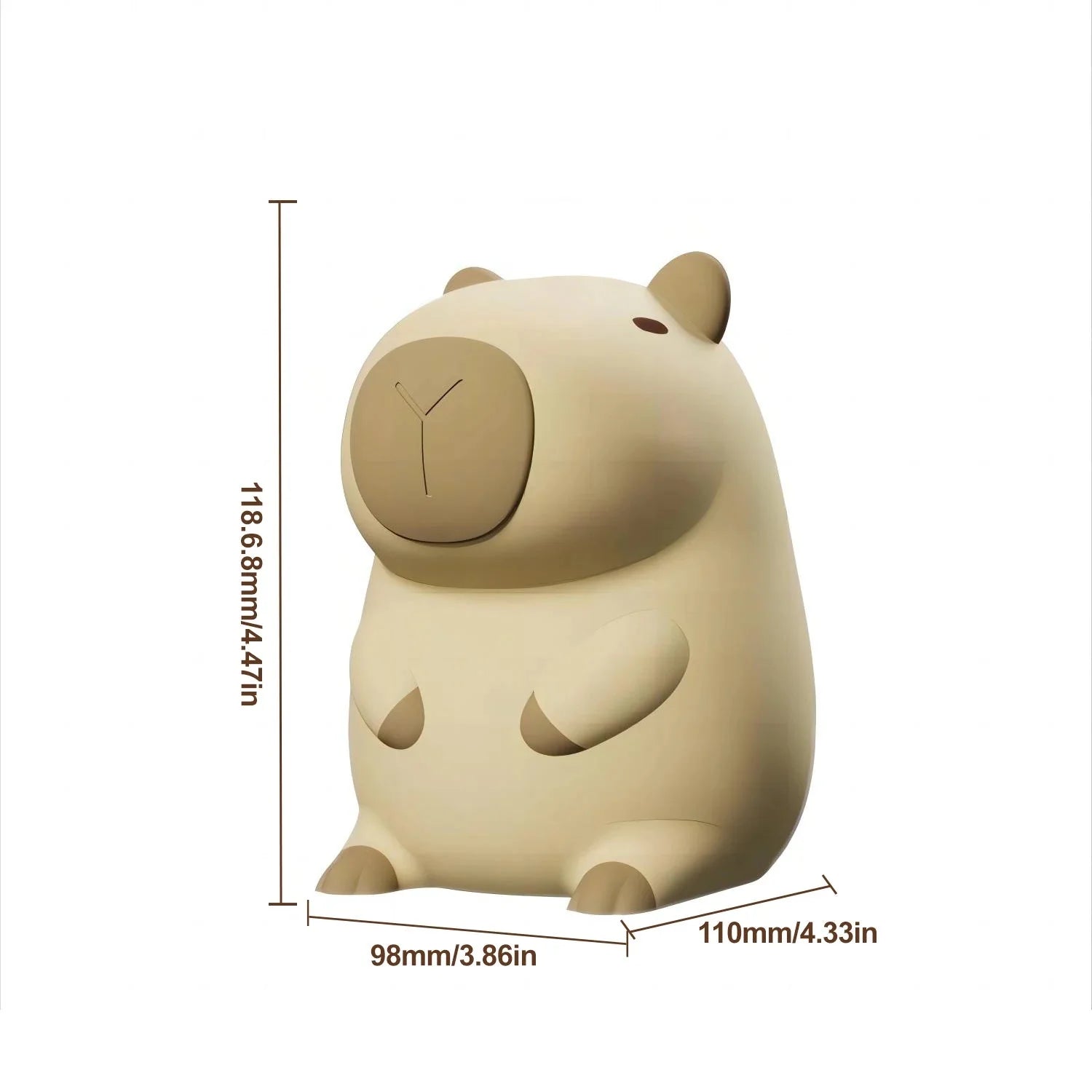 Kawaii Sitting Capybara LED Night Light-Kawaii Dream