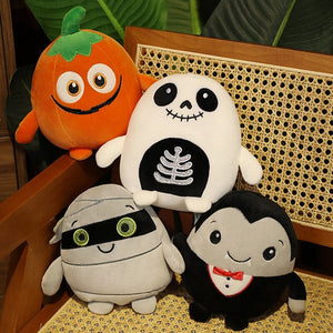 Kawaii Skeleton Pumpkin Zombie Frankenstein Vampire Halloween Plushies-Kawaii Dream