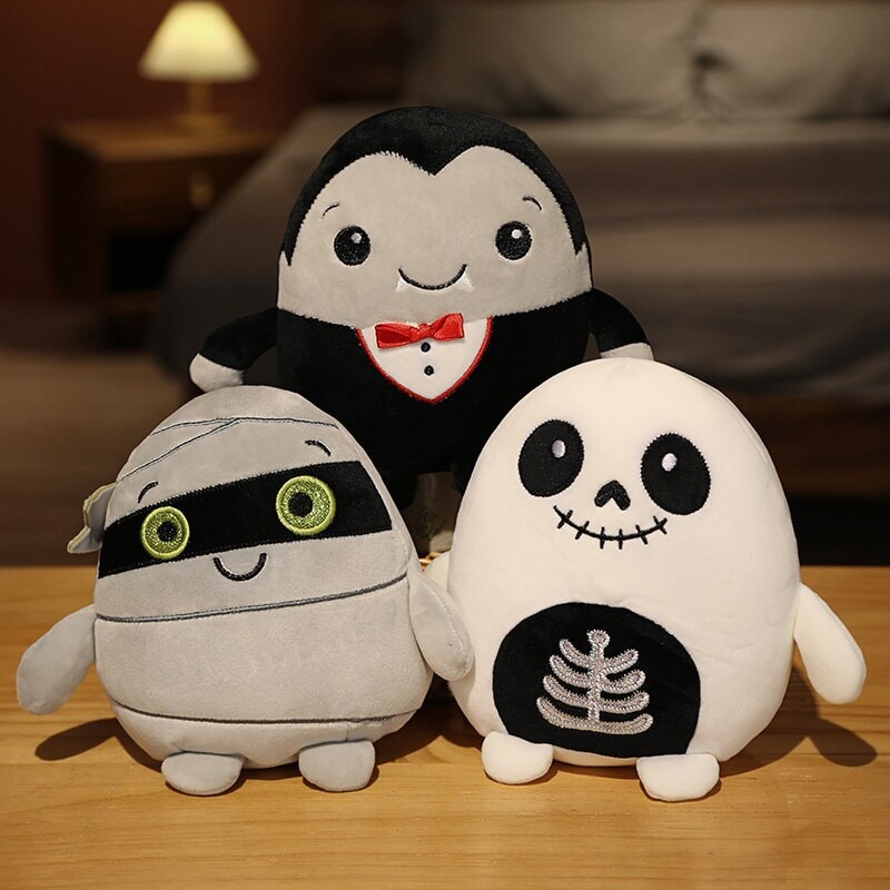 Kawaii Skeleton Pumpkin Zombie Frankenstein Vampire Halloween Plushies-Kawaii Dream