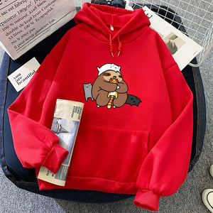 Kawaii Sloth with Cats Unisex Hoodie-Kawaii Dream