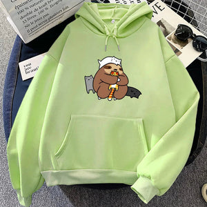 Kawaii Sloth with Cats Unisex Hoodie-Kawaii Dream