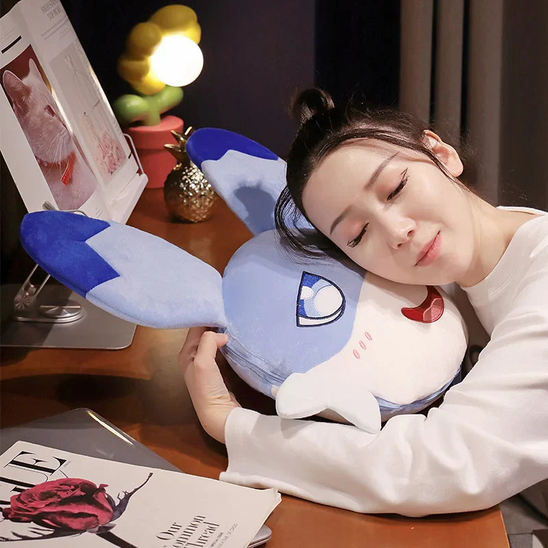 Kawaii Sofi Blue Dragon Pillow Blanket Plushie Combo-Kawaii Dream