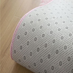 Kawaii Soft Faux Fur Rainbow Rug-Kawaii Dream