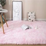 Kawaii Soft Faux Fur Rainbow Rug-Kawaii Dream