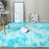 Kawaii Soft Faux Fur Rainbow Rug-Kawaii Dream