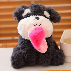Kawaii Sooty the Black Fluffy Dog with Slipper Plushie-Kawaii Dream