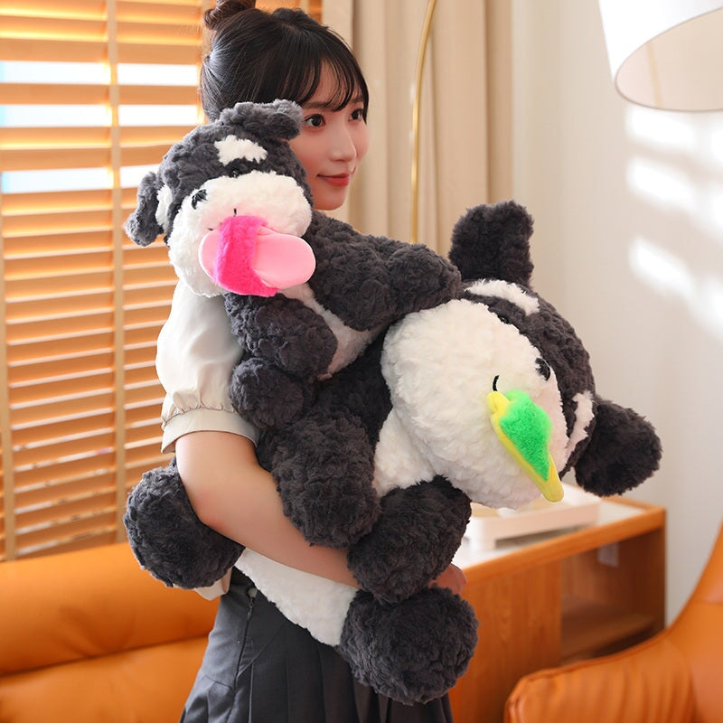 Kawaii Sooty the Black Fluffy Dog with Slipper Plushie-Kawaii Dream