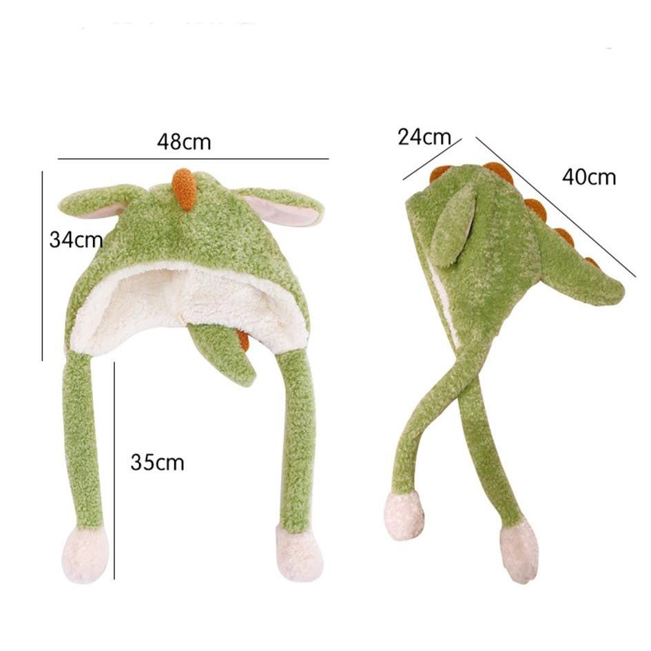 Kawaii Spiky Dinosaur Plush Hat-Kawaii Dream