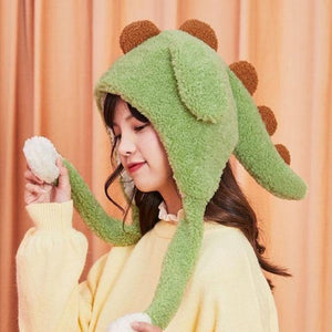 Kawaii Spiky Dinosaur Plush Hat-Kawaii Dream