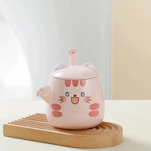 Kawaii Spotted Fortune Cat Mugs-Kawaii Dream