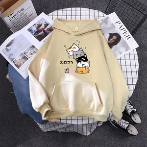 Kawaii Stacked Cats Unisex Hoodie-Kawaii Dream