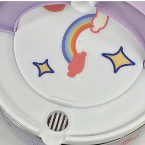 Kawaii Stainless Steel White Purple Ramen Bowl-Kawaii Dream