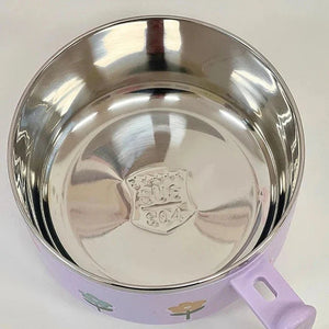 Kawaii Stainless Steel White Purple Ramen Bowl-Kawaii Dream