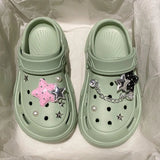 Kawaii Star Chunky Platform Clogs-Kawaii Dream