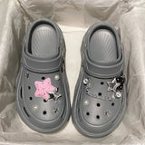 Kawaii Star Chunky Platform Clogs-Kawaii Dream
