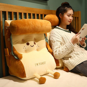 Kawaii Toasted Bread Back Support Plushie-Kawaii Dream