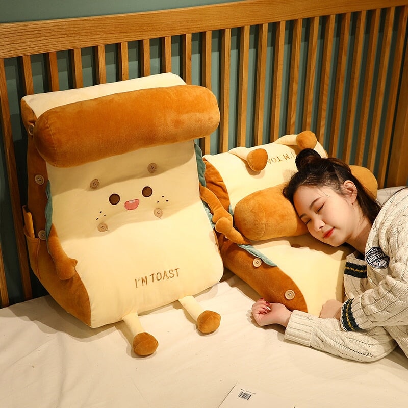 Kawaii Toasted Bread Back Support Plushie-Kawaii Dream